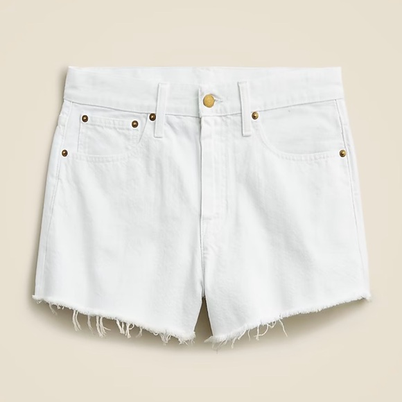 NWT J. Crew White Denim Women’s Shorts - Picture 1 of 4